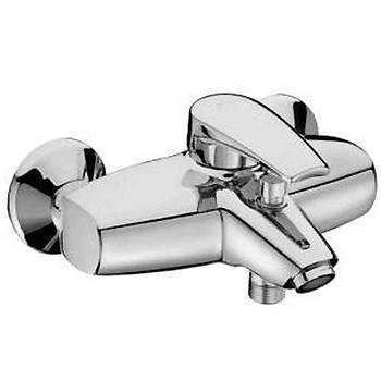 Jacob Delafon PANACHE E71241 Настенный смеситель для ванны/душа с кнопкой  автоматического переключателя и крепежами,  кольцо ограничителя температуры воды, обратный клапан на выходе отверстия для душа