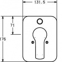 Hansapolo 4060 9073  Смеситель для ванны (хром), однорычажный, Hansavarox функциональный блок с декоративным комплектом, функциональный блок с переключением, расход 21 л/мин, измеряется при давлении воды 3 бар, переключение Softpush 