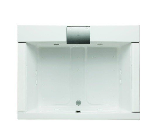 Двухместная акриловая ванна PKZ1800E TOTO NEOREST с жидкокристаллической панелью управления, каскадным смесителем, блоком управления, встроенным ручным душем, душем для очистки ванны