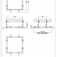 Gessi Minimali Quadro 32856 238 Комплект крепежей для потолочной душевой системы