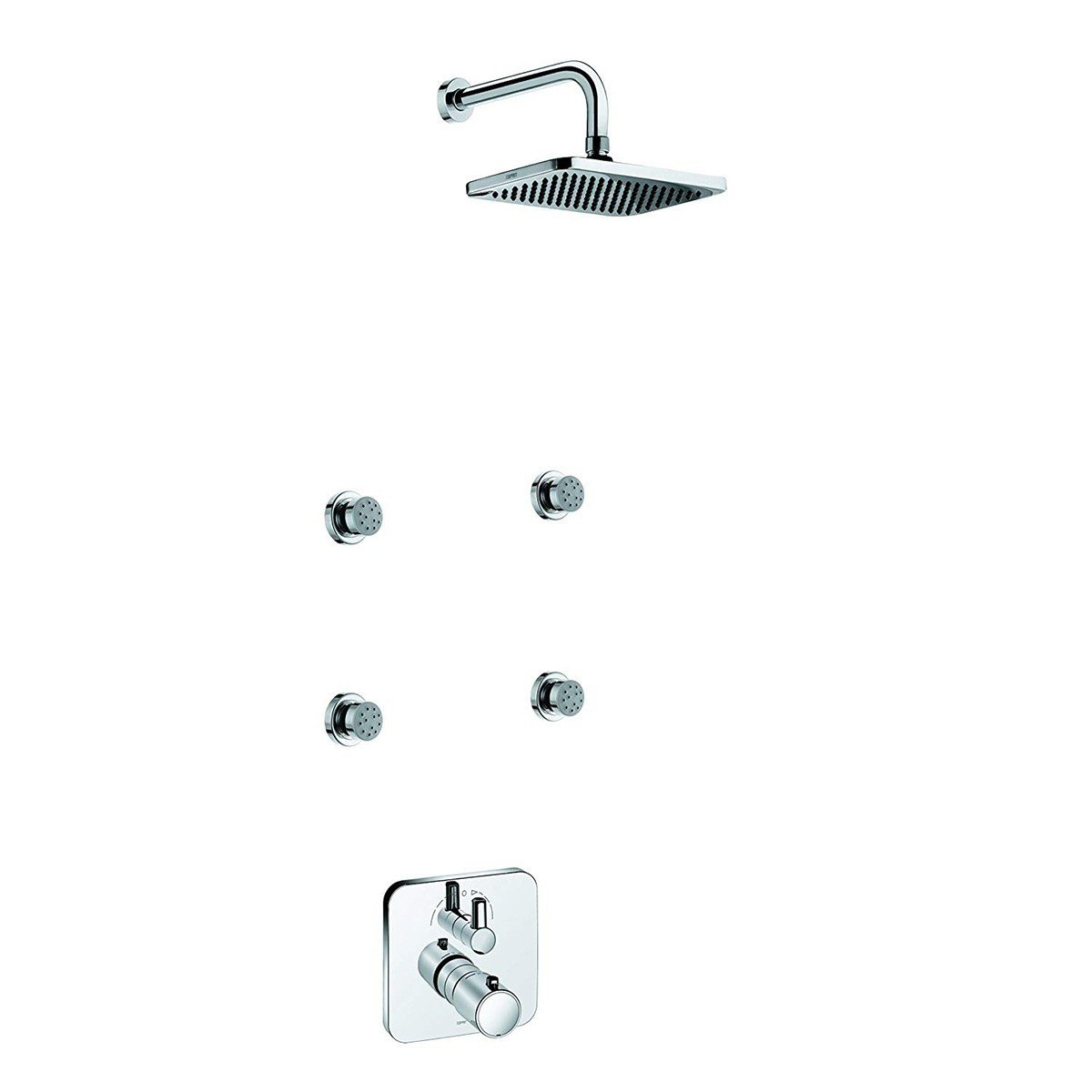 KLUDI ESPRIT 5619205-40 Душевой комплект shower family с термостатом