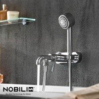 NOBILI Plus PL00110CR - Смеситель для ванны в комплекте с ручным душем (хром)