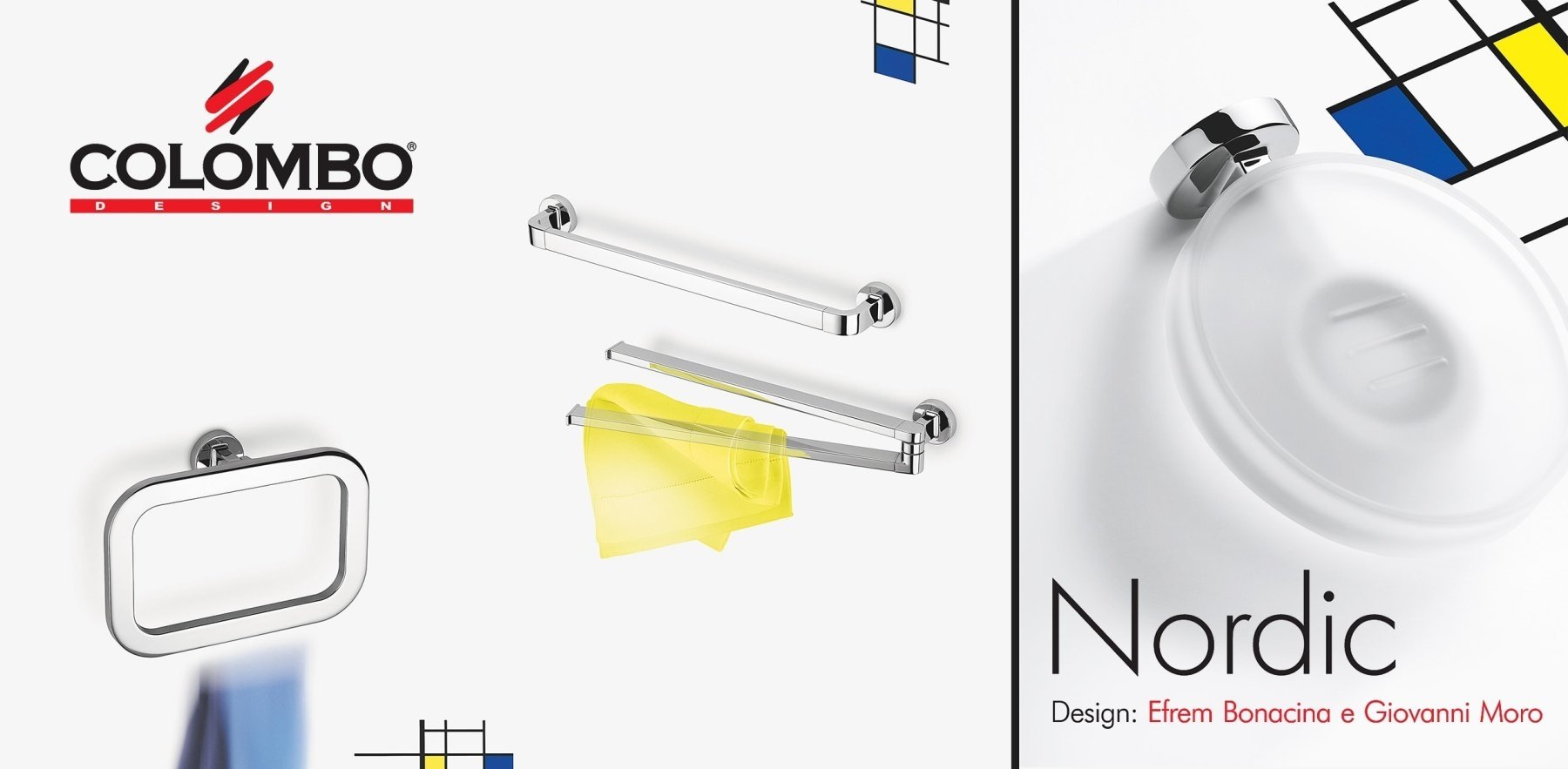 NORDIC - Ассортимент аксессуаров для ванной комнаты от Colombo Design (Италия)