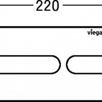 Viega Prevista "Visign for Style 23" 8613.1 арт. 773151 Накладная панель смыва для унитаза (белый)