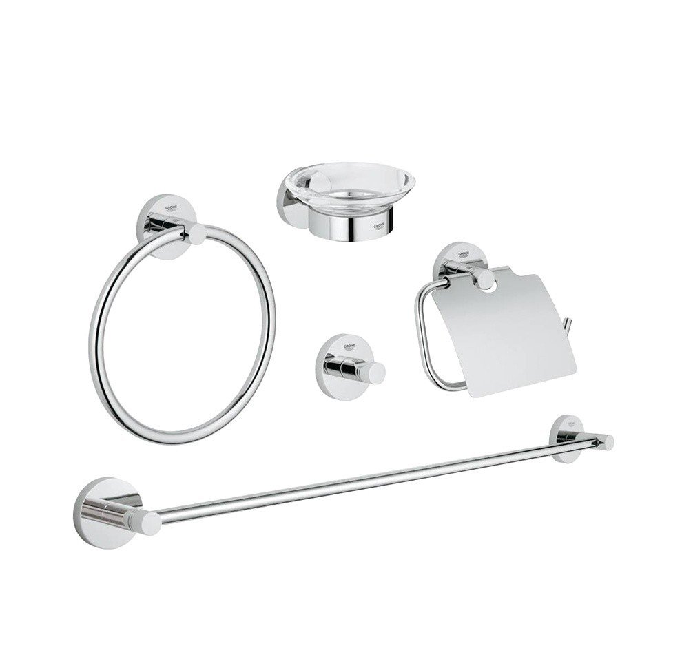 GROHE Essentials 40344001 - Набор аксессуаров для ванной комнаты и туалета (хром)