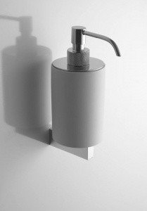 Antonio Lupi PLAY14 Дозатор жидкого мыла (белый/полированная нерж.сталь)
