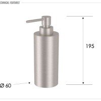 REMER Inox SSXI13A Дозатор для жидкого мыла настольный (матовая нержавеющая сталь)