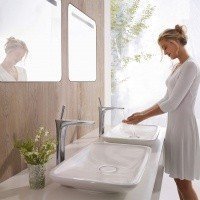 Hansgrohe PuraVida 15072000 - Высокий смеситель для раковины ComfortZone 240 (хром)