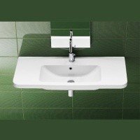 HATRIA Erika PRO YXGN01 - Раковина для ванной комнаты 100*45 см | универсальный монтаж