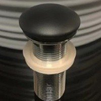 CeramaLux RD025 Донный клапан | сливной гарнитур (черный матовый)