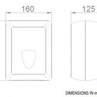 NOFER Black 04030.BK Диспенсер для бумажных салфеток или листовой туалетной бумаги (черный)