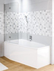 RIHO NOVIK Z500 DELTA G003040120 Шторка для ванны 90*150 см (хром | стекло)