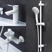 AM.PM X-Joy F43985A00 Комплект смесителей для ванной комнаты 3 в 1 (белый матовый)