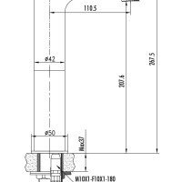Creavit Sharp SR6500 Высокий смеситель для раковины (хром)