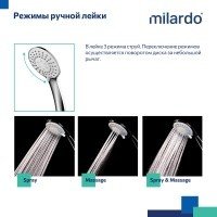 MILARDO Rora RORSB00M02 Смеситель для ванны (хром)