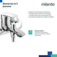 MILARDO Rora RORSB00M02 Смеситель для ванны (хром)