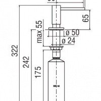 NOBILI AVP3536CR Дозатор жидкого мыла