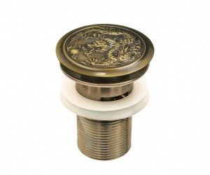 Bronze de Luxe 21984 Выпуск для раковины с переливом (бронза)
