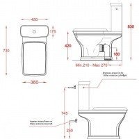 Artceram Civitas CIV004 01 00 Унитаз - компакт