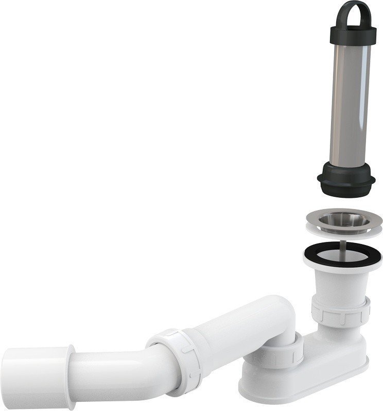 AlcaPlast A462-50 Сифон для душевого поддона | слив O 50 мм (хром ...