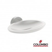 Colombo Design PLUS W4901.BM - Металлическая мыльница (цвет: белый матовый)