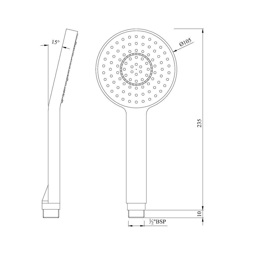 Jaquar Rain Shower HSHCHR1717 Ручной душ (хром), купить в магазине