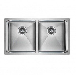 Paulmark Twin PM237844-BS Мойка для кухни двойная 78*44 см (нержавеющая сталь)