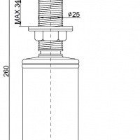 Дозатор для жидкого мыла Paulmark D002-CR Цвет хром