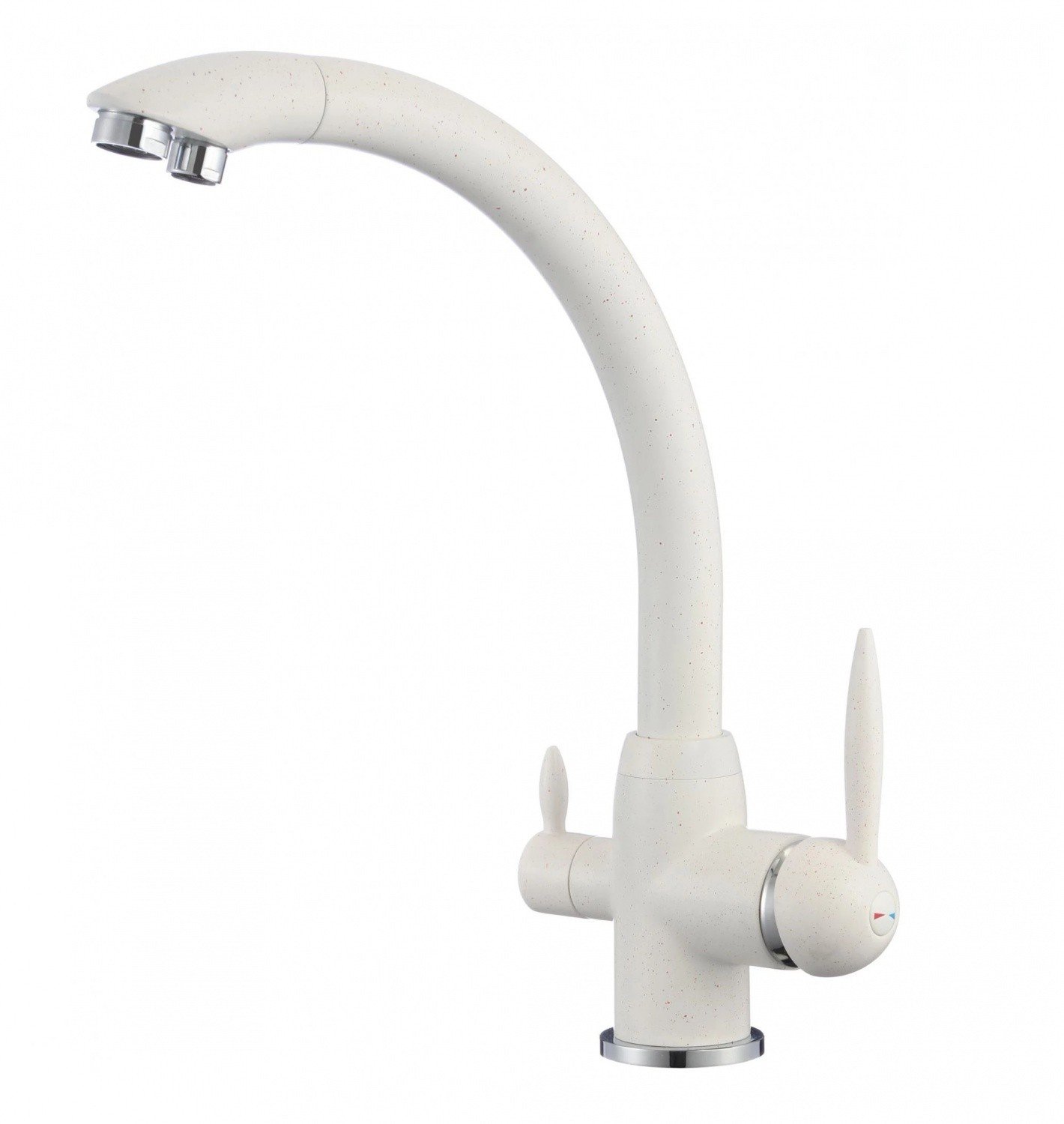 Savol S-L1699W Высокий смеситель для кухни с функцией подачи питьевой воды (белый гранит)