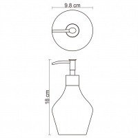 WasserKRAFT Dinkel K-4699 Дозатор для жидкого мыла настольный (белый | хром)
