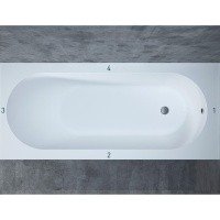 Salini Ornella 102311G Встраиваемая ванна 1700*750 мм (белый глянцевый)