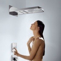 Hansgrohe ShowerSelect Highfow 15760670 Термостат для душа черный матовый
