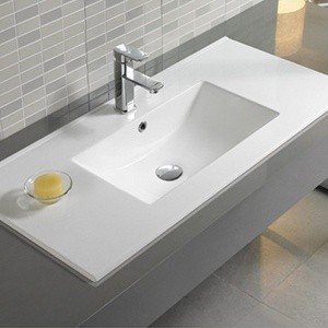MELANA 9120E-805 Раковина-столешница 120*47 см (белый), купить в ...