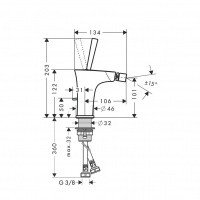 Hansgrohe PuraVida 15270000 - Смеситель для биде (хром)