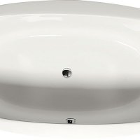 Акриловая ванна ALPEN Stadium 190 82111, гарантия 10 лет, овальная форма, объём 308 литров, цвет - euro white (европейский белый)