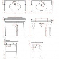 ArtCeram Hermitage HEL004 01 00 Раковина подвесная на 112 см
