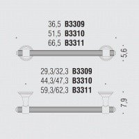 Colombo Design Hermitage B3311 - Держатель для полотенца 66 см (хром)