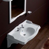 SIMAS Arcade AR874*1 - Раковина для ванной комнаты 105*56 см | одно отверстие для смесителя