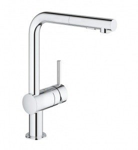 Grohe Minta 30274000 Смеситель с выдвижным изливом для мойки (хром)