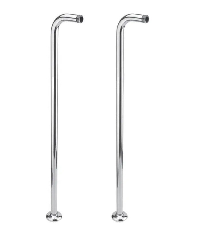 Nicolazzi 5574CR Вертикальное подключение смесителя для ванны | ноги для смеситля (хром)