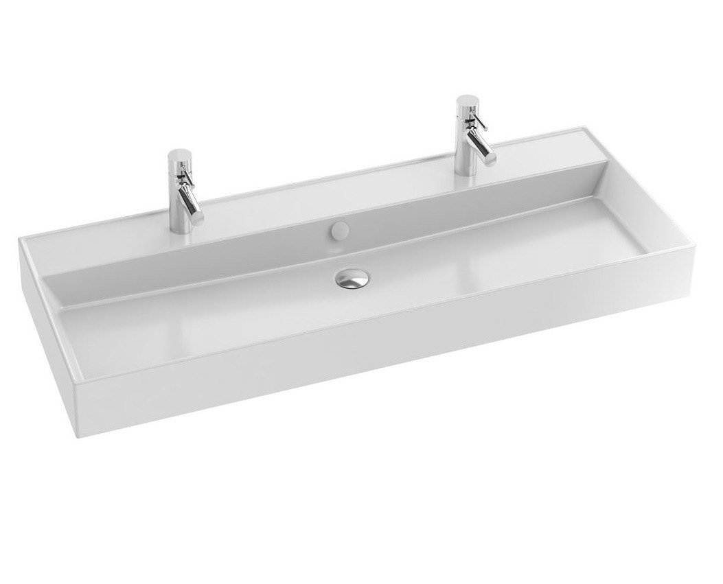 Jacob Delafon VIVIENNE EXBK112-00 Подвесная раковина двойная 120*46 см ...