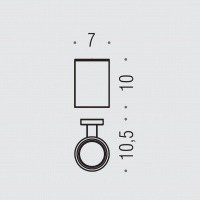 Colombo Design PLUS W4902.NM - Настенный стакан для зубных щеток (цвет: черный матовый)