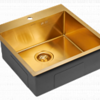 Paulmark KRONER PM215151-BG Мойка для кухни 51*51 см (брашированное золото)