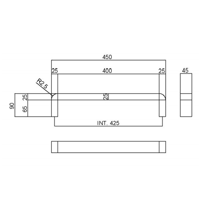 Margaroli Panorama 681CR Электрический полотенцесушитель 45 см (хром ...