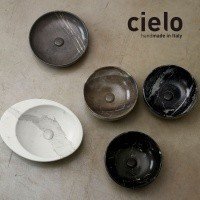 Ceramica CIELO Shui SHBA40 CS- Раковина накладная на столешницу Ø 40 см (Carrara Statuario)