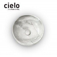 Ceramica CIELO Shui SHBA40 CS- Раковина накладная на столешницу Ø 40 см (Carrara Statuario)