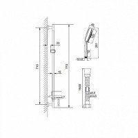 IDDIS Optima Home TSH1601 Душевой гарнитур (хром)