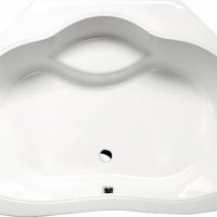 Акриловая ванна ALPEN Marea 150 a02111, гарантия 10 лет, угловая форма, объём 275 литров, цвет - euro white (европейский белый)