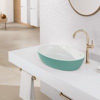 Villeroy Boch Artis 419861BCW5 Раковина накладная овальная для ванной комнаты 61х41 см (цвет cedar).