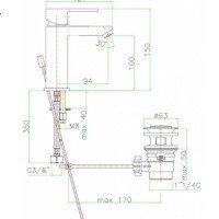 FIORE Katana 77CR7530 Смеситель для биде (хром)